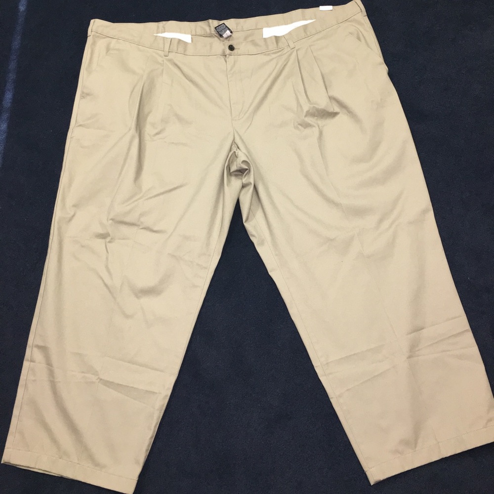 George big men’s pleated front pants NWT